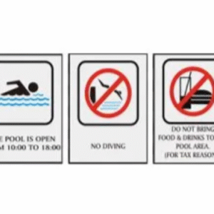 Σήμανση - Βάθη πισίνας